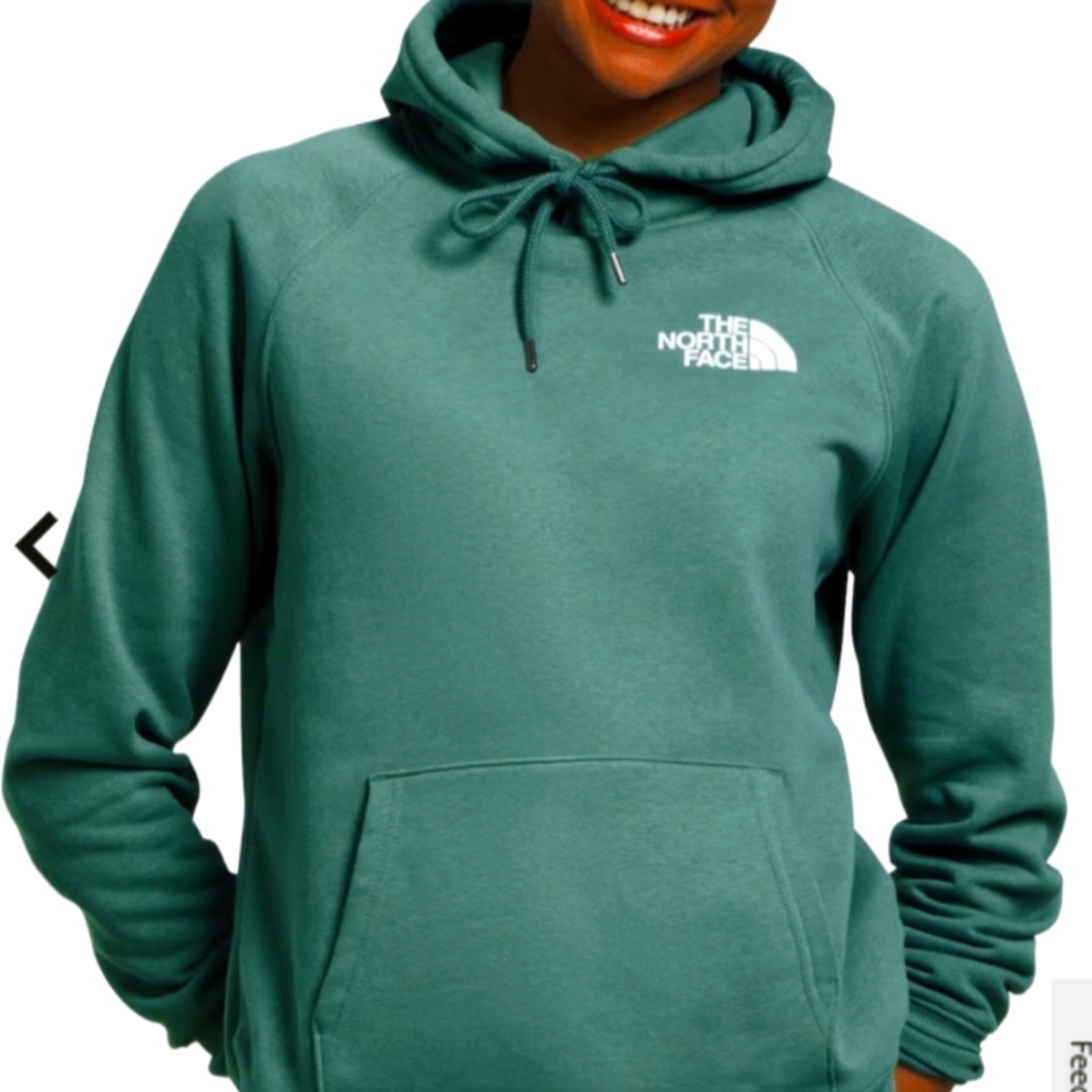 NWT North Face Box NSE Long-Sleeve Hoodie, XS, Sage